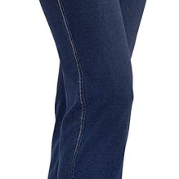 PajamaJeans Women's Capris - Women's Denim Capris - Indigo-Large - Picture 4 of 7